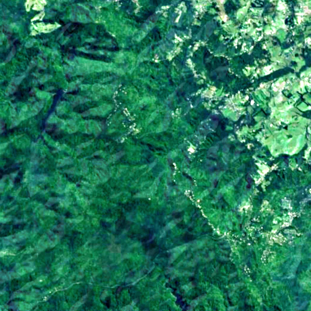 Fairy Falls seen from above (Sentinel-2)