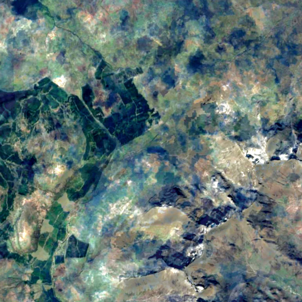 Fairy Pools seen from above (Sentinel-2)