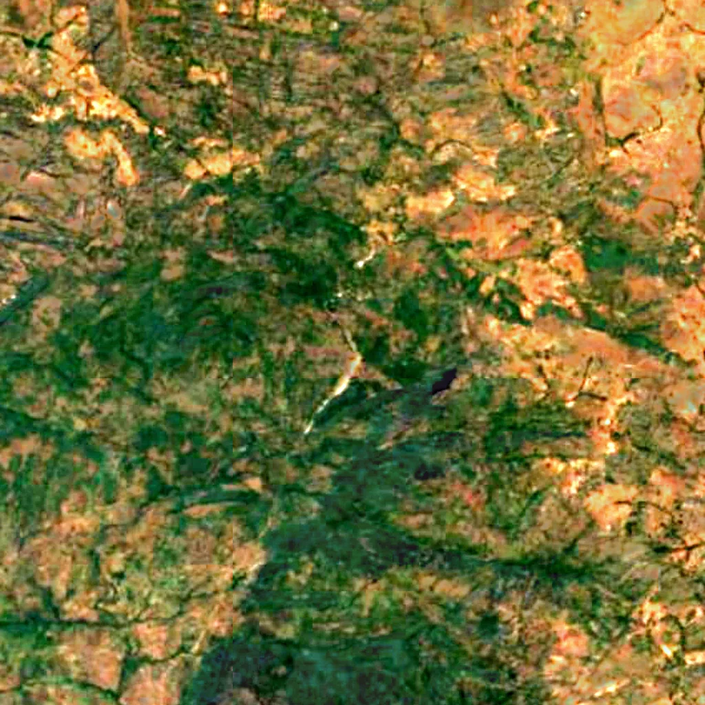 Farin Ruwa Falls seen from above (Sentinel-2)