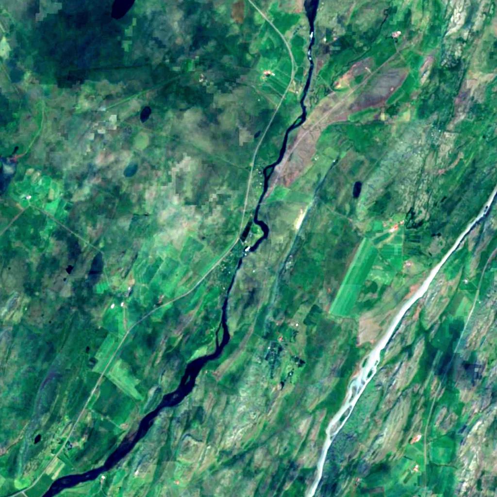 Faxi seen from above (Sentinel-2)
