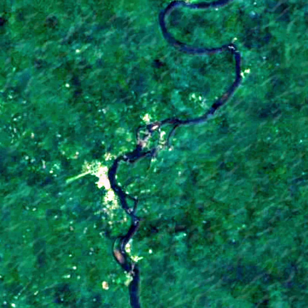 Feroelasie Val seen from above (Sentinel-2)