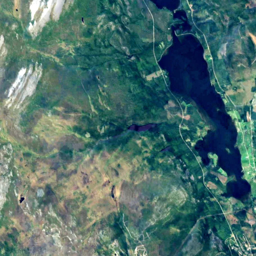 Fettjeåfallet seen from above (Sentinel-2)