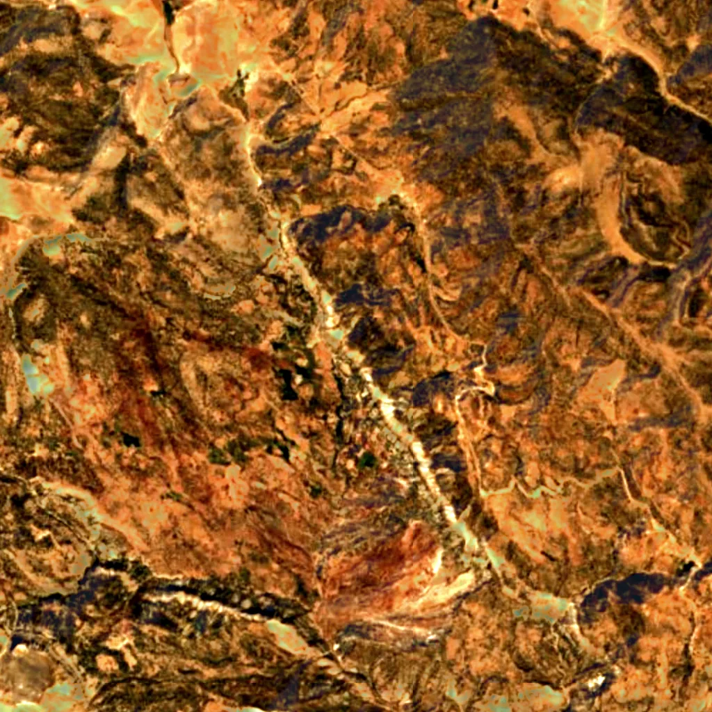 Gerit Waterfall seen from above (Sentinel-2)