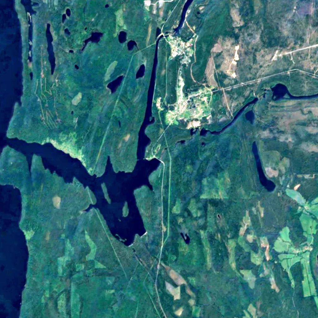 Girvas seen from above (Sentinel-2)