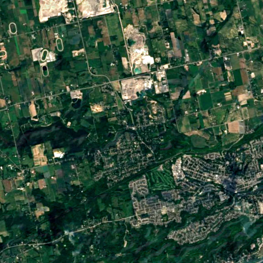 Greensville Falls seen from above (Sentinel-2)