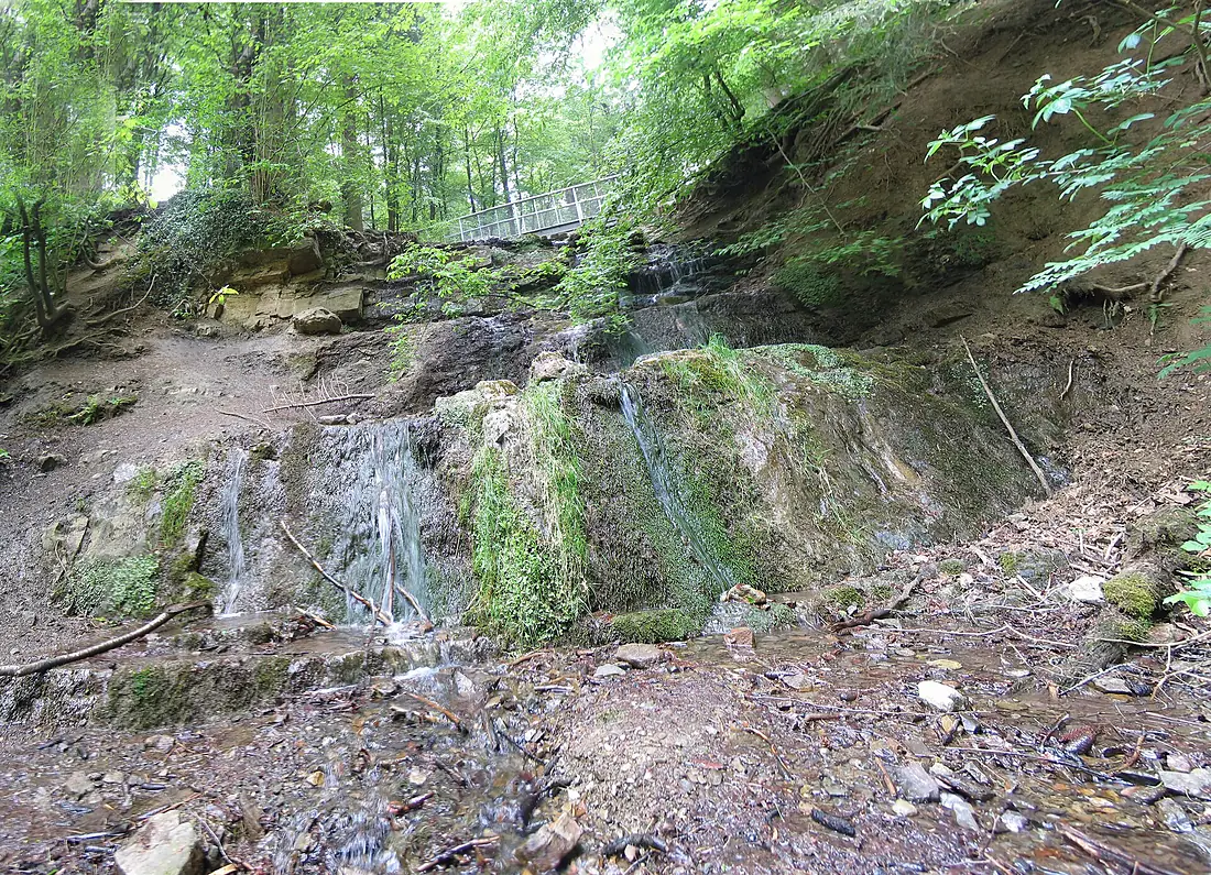Panorama Wasserfall Grüner See