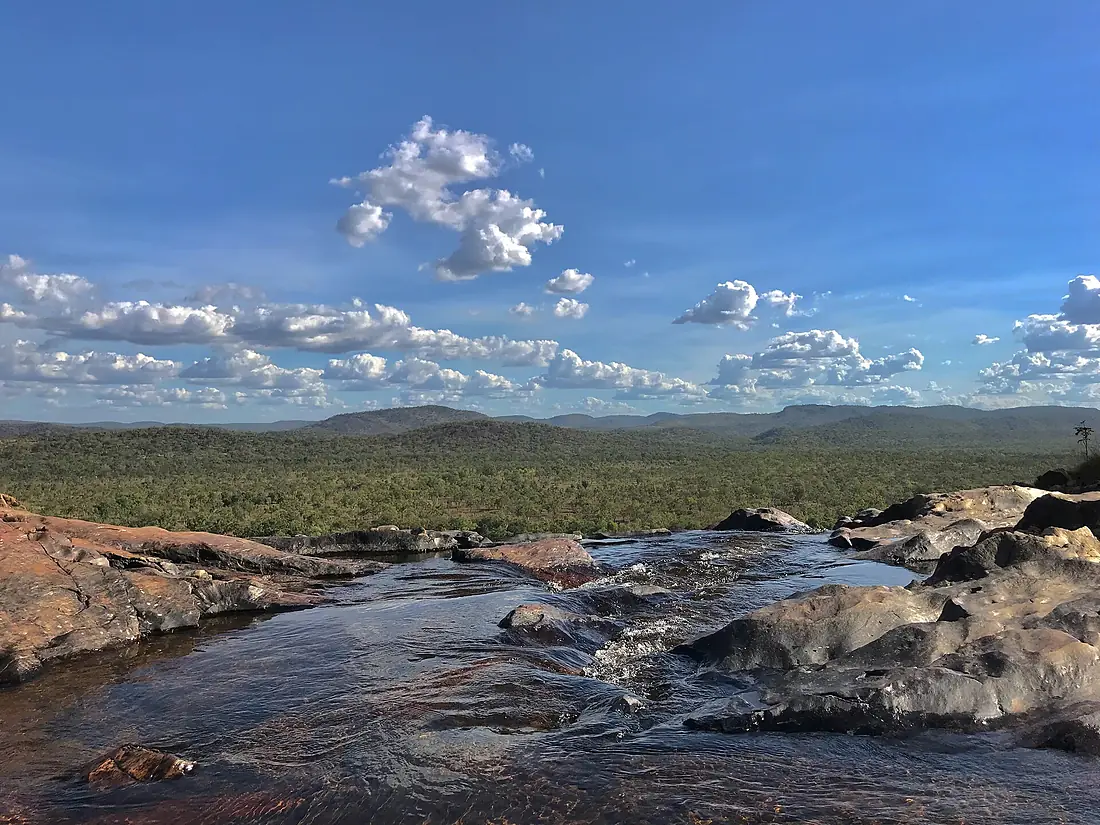Natural Infinity Pool at top of Gunlom Falls