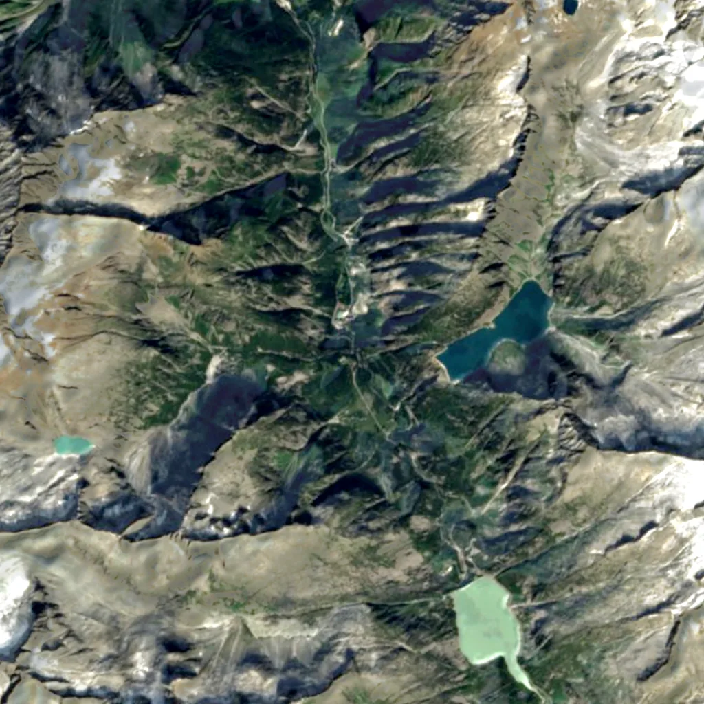 Handek seen from above (Sentinel-2)