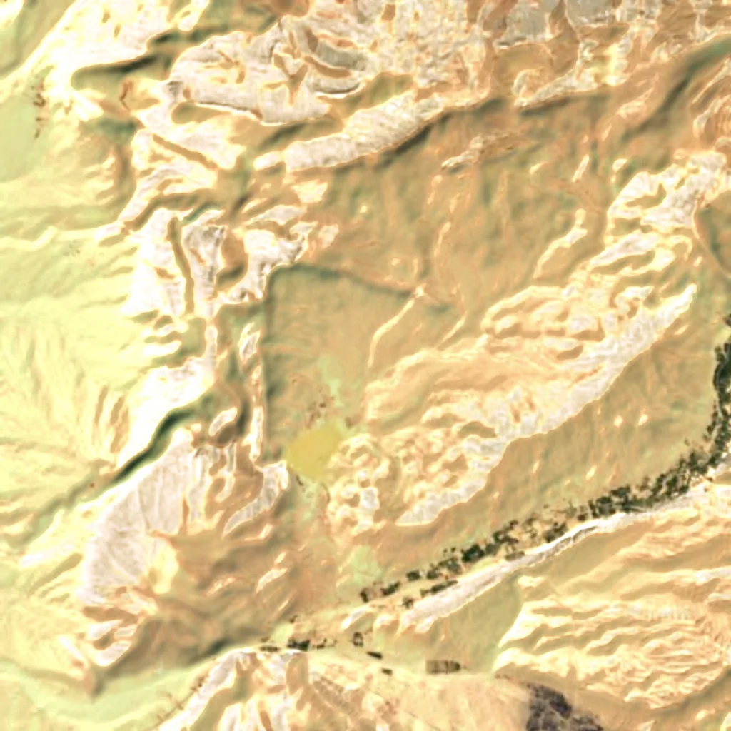 Hanna-Urak Waterfall seen from above (Sentinel-2)