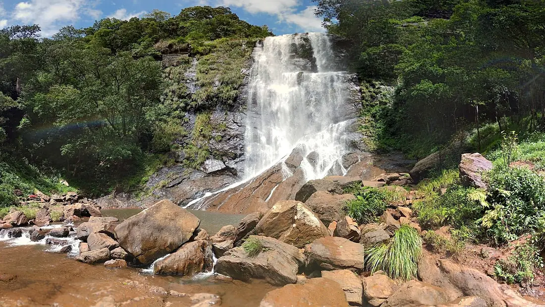 Hebbe falls -a popular tourist-hiking spot in Karnatak
