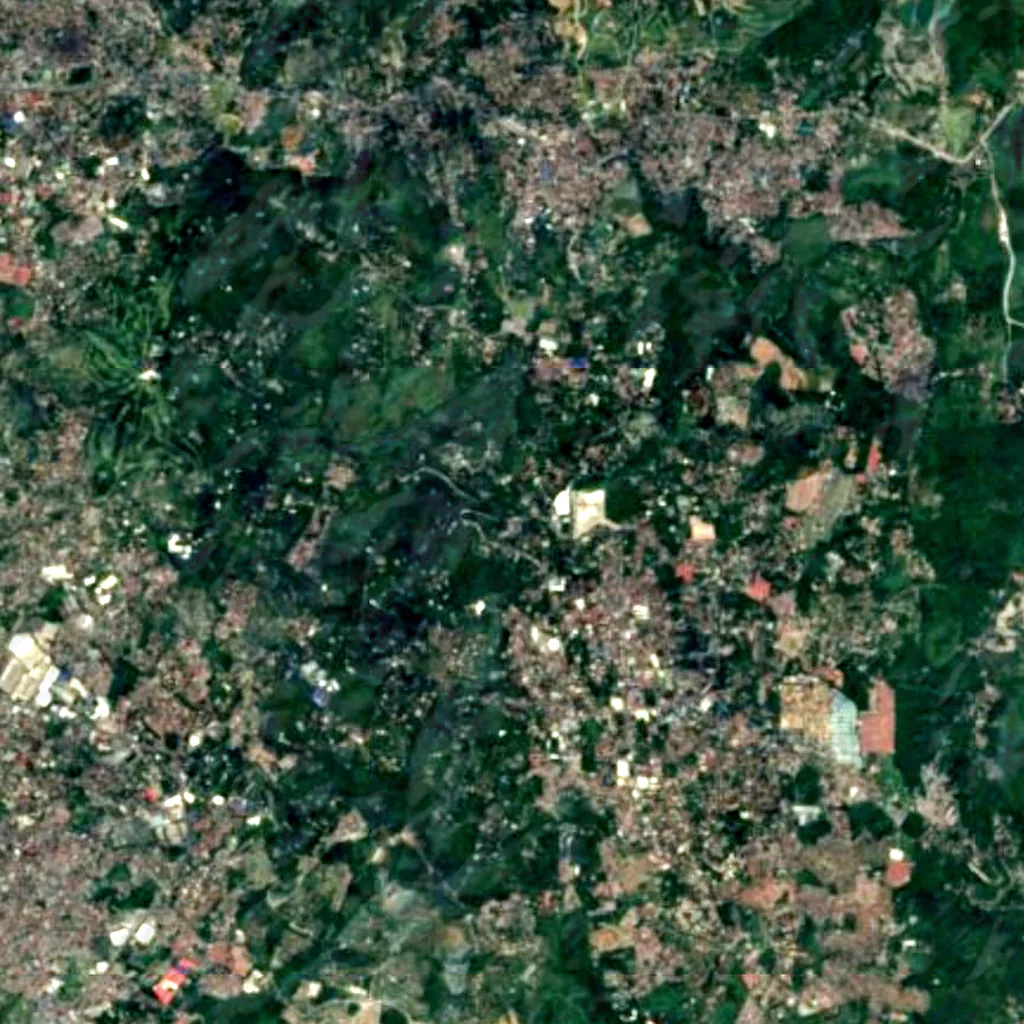 Hinulugang Taktak seen from above (Sentinel-2)