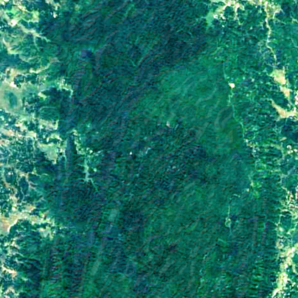 Hum hum waterfall seen from above (Sentinel-2)