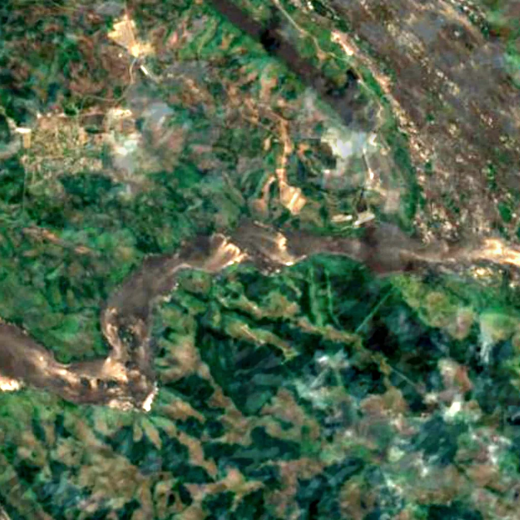 Inga Falls seen from above (Sentinel-2)