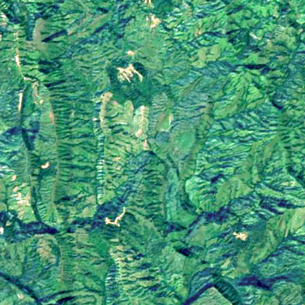 Jadipai waterfall seen from above (Sentinel-2)