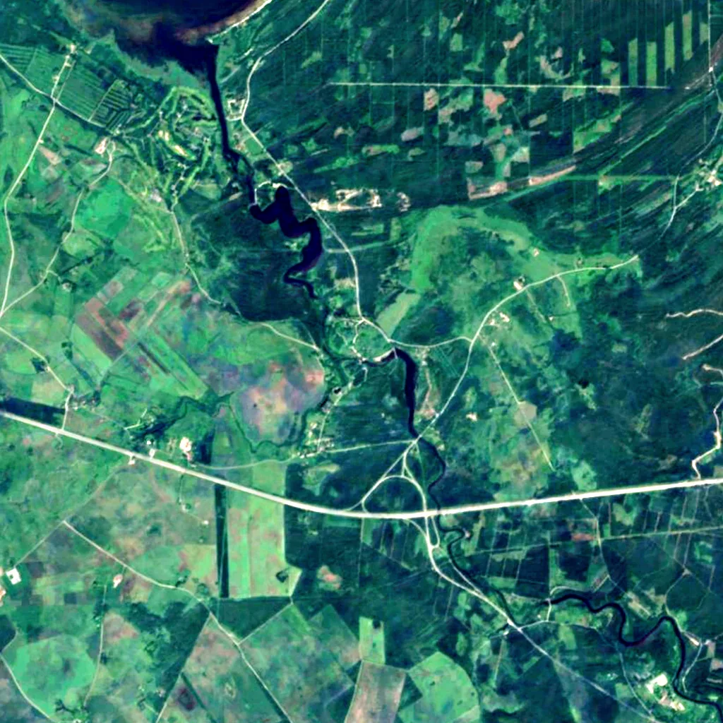 Jägala Waterfall seen from above (Sentinel-2)