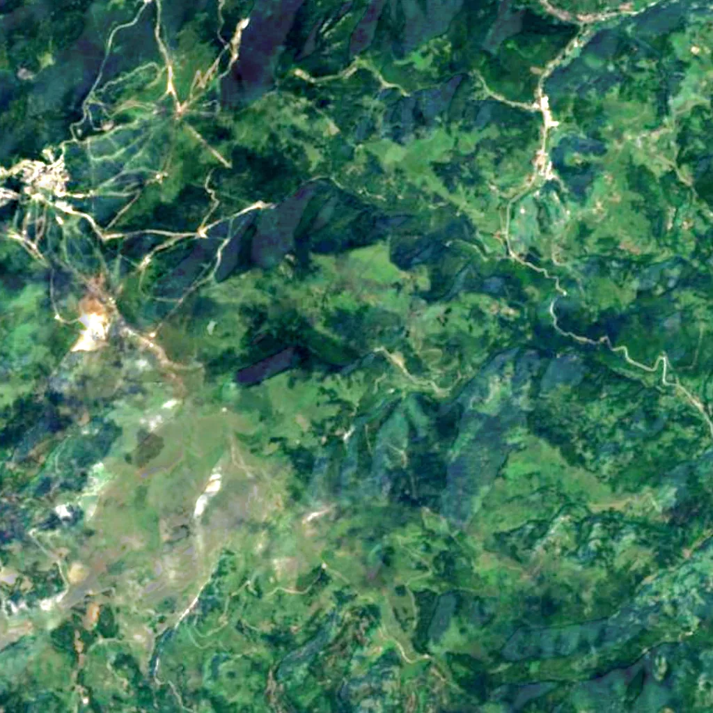 Jelovarnik seen from above (Sentinel-2)