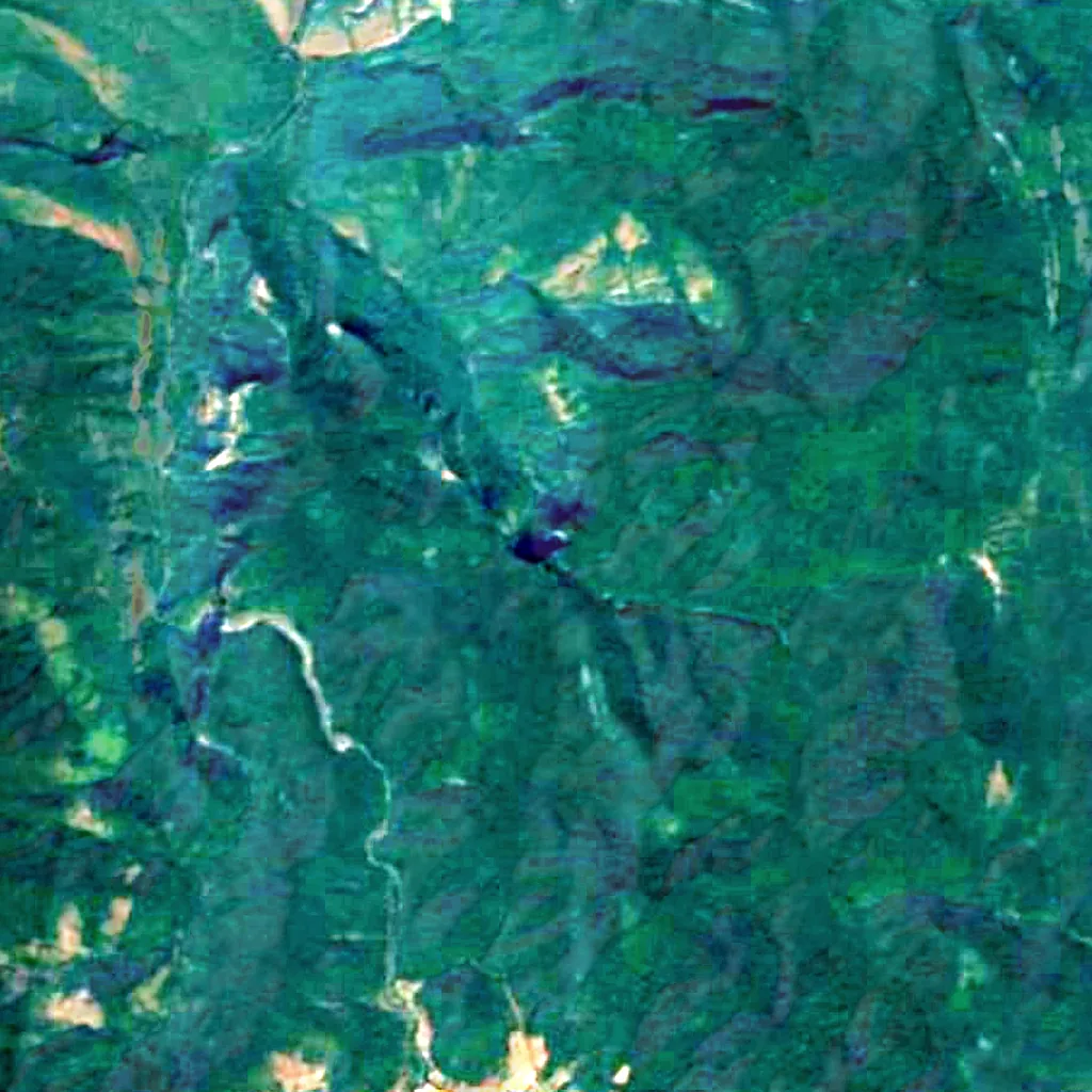 Joranda Falls seen from above (Sentinel-2)