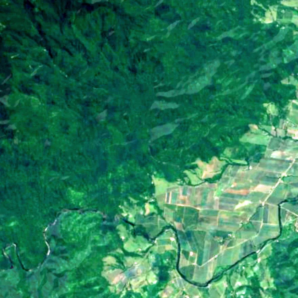 Josephine Falls seen from above (Sentinel-2)