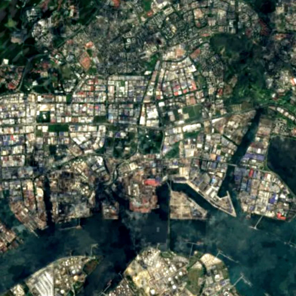 Jurong Falls seen from above (Sentinel-2)