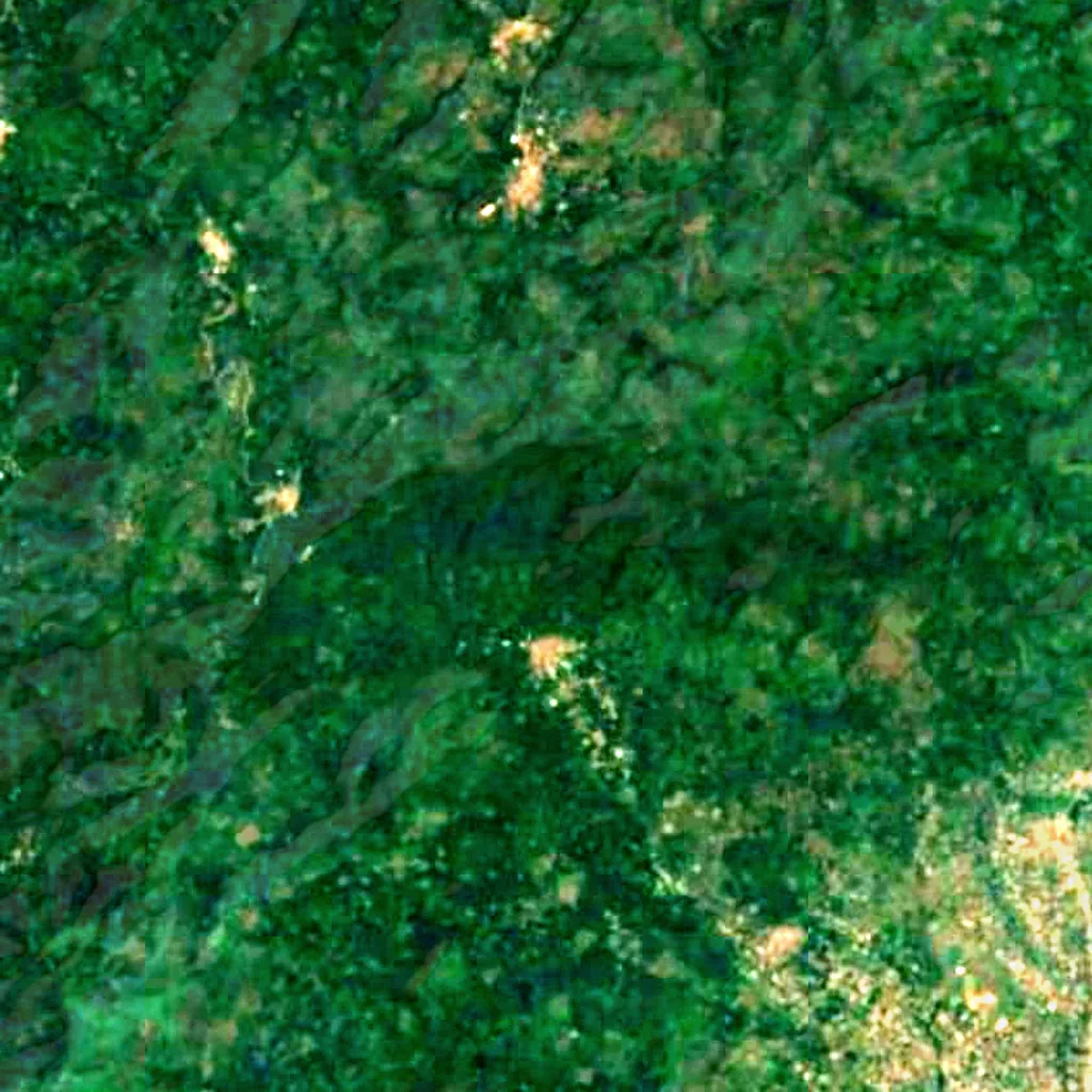 Kamalo Falls seen from above (Sentinel-2)
