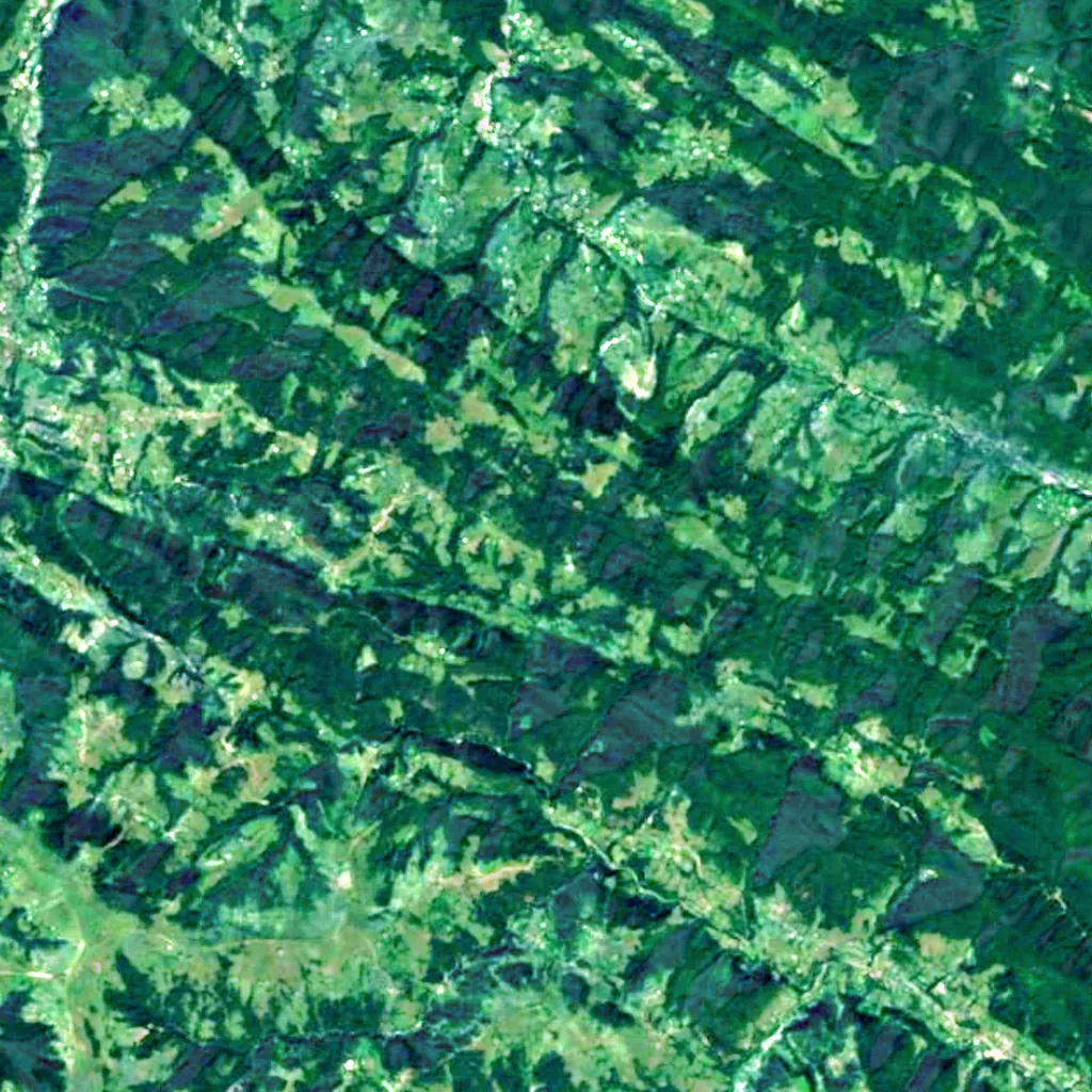 Kashytskyi Waterfall seen from above (Sentinel-2)
