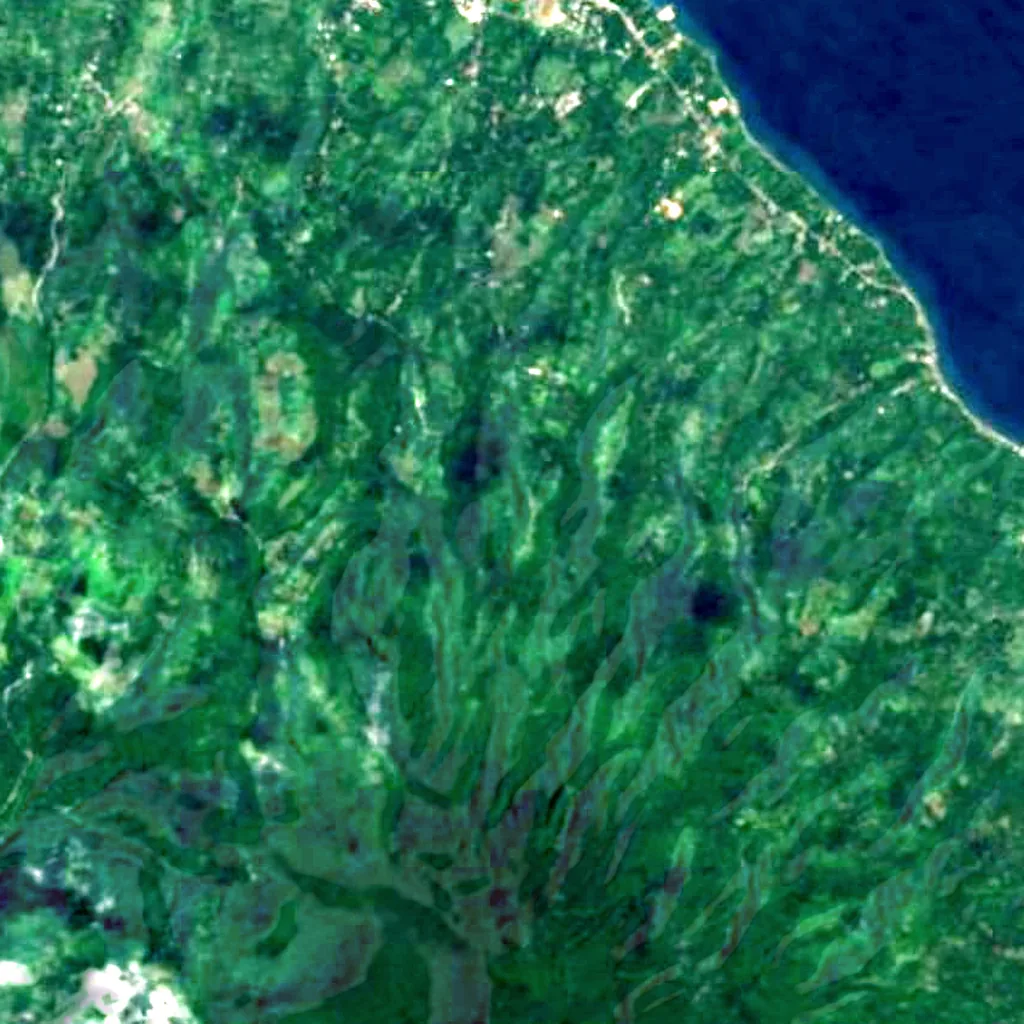 Katibawasan Falls seen from above (Sentinel-2)