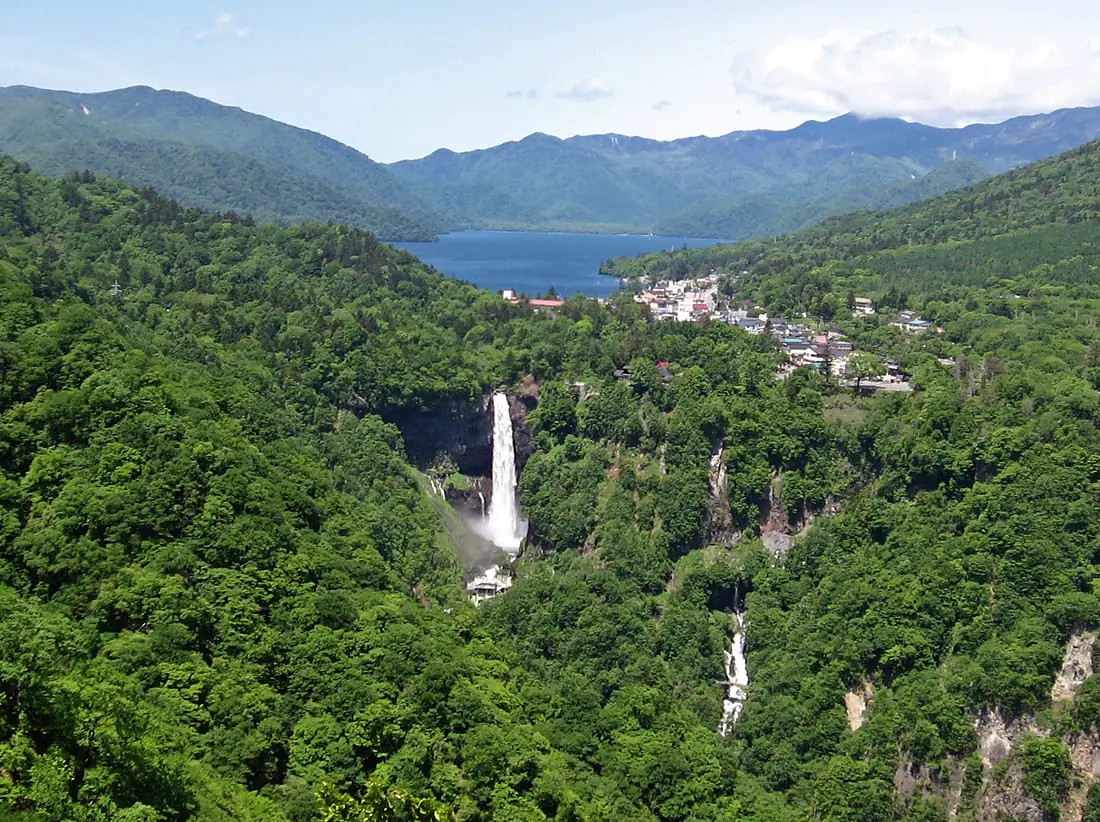 Lake chuzenji and kegon waterfall