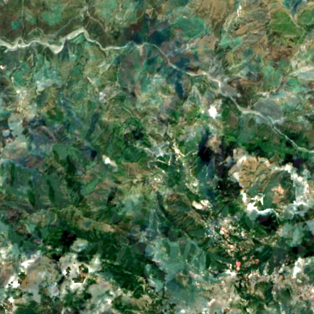 Kempty Falls seen from above (Sentinel-2)