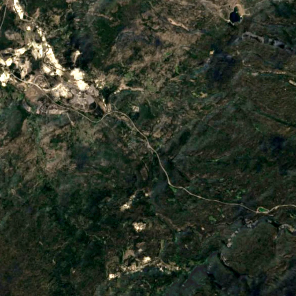 Kepler Cascades seen from above (Sentinel-2)