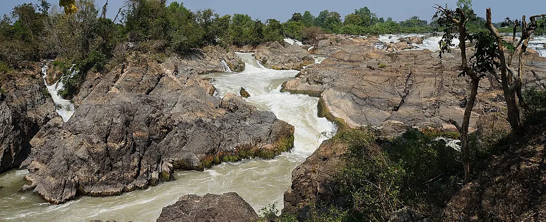 Panorama sur les chutes de Khone Phapheng Mékong (Laos)