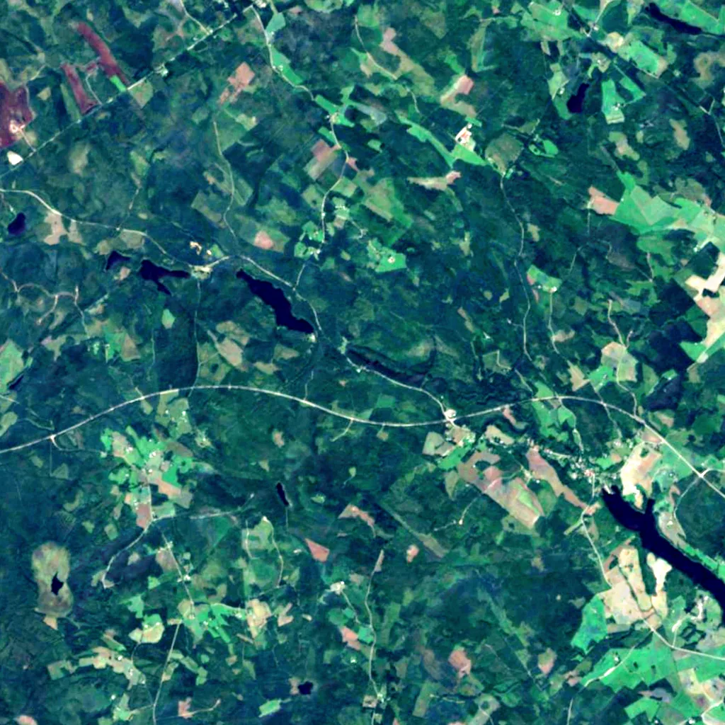 Korkeakoski seen from above (Sentinel-2)