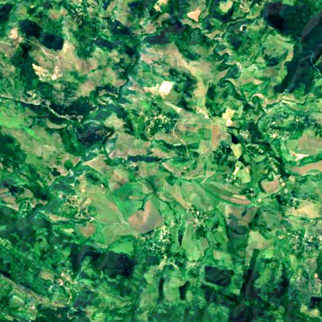 Kotlite waterfall seen from above (Sentinel-2)
