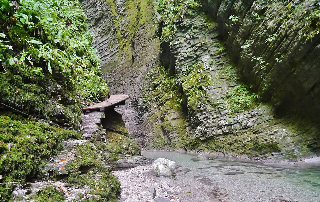 Kobarid Klamm am Kozjak-Fall 1