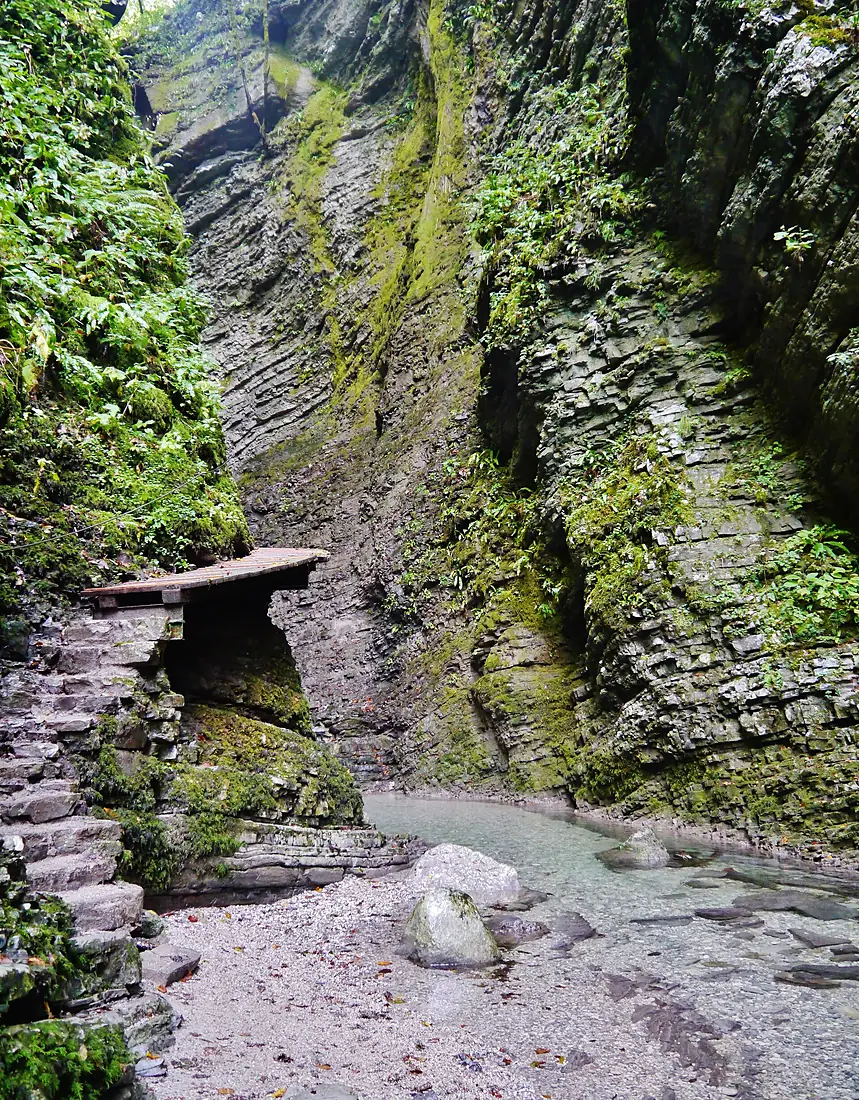 Kobarid Klamm am Kozjak-Fall 2