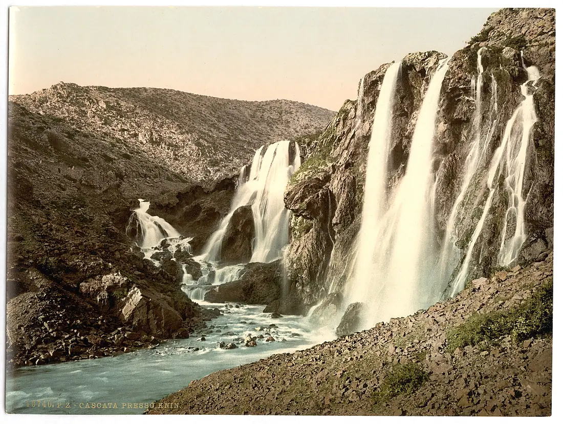 Cascade, near Knin, Dalmatia, Austro-Hungary-LCCN2002710769