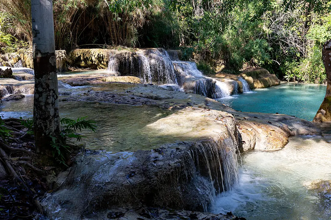 20191212 Kuang Si Falls cascading falls-10