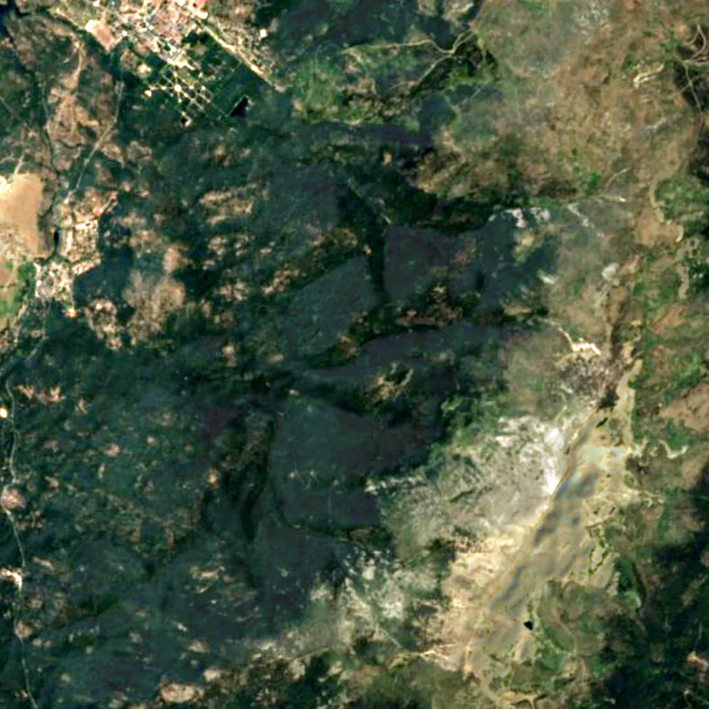 La Chorranca seen from above (Sentinel-2)