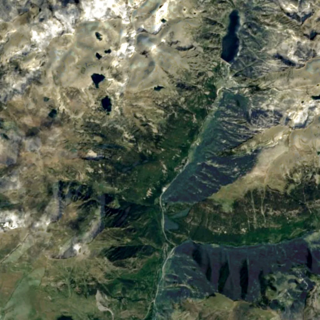 La Sallent seen from above (Sentinel-2)