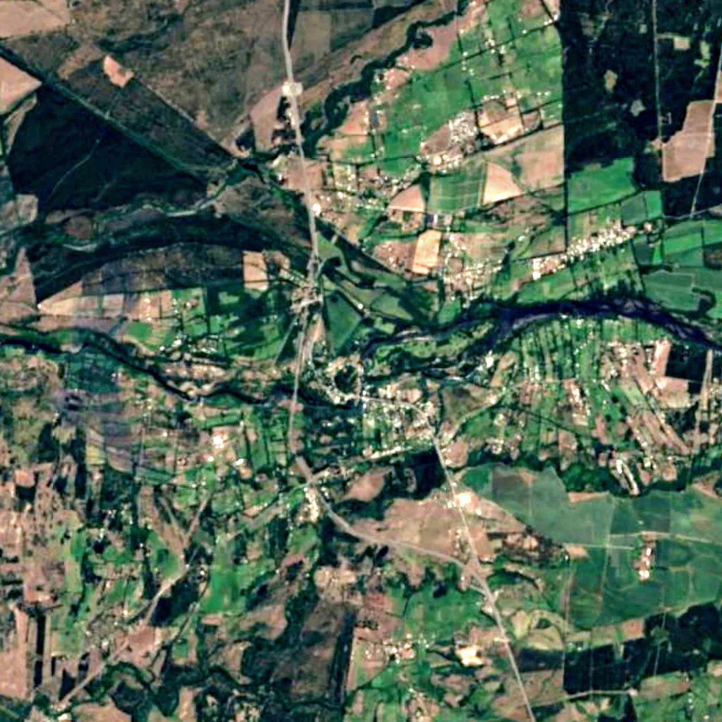 Laja Falls seen from above (Sentinel-2)