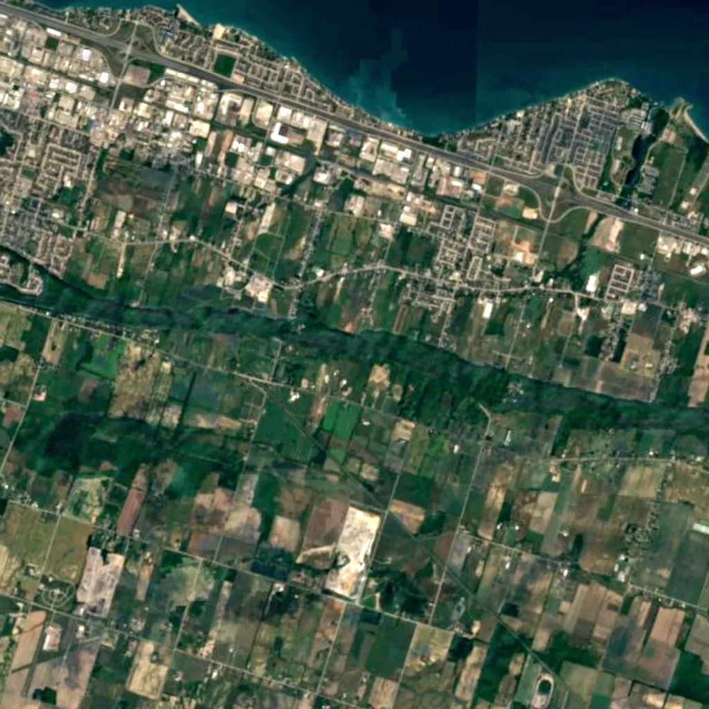 Lewis Road East Falls seen from above (Sentinel-2)