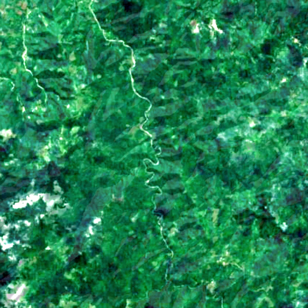 Limunsudan Falls seen from above (Sentinel-2)