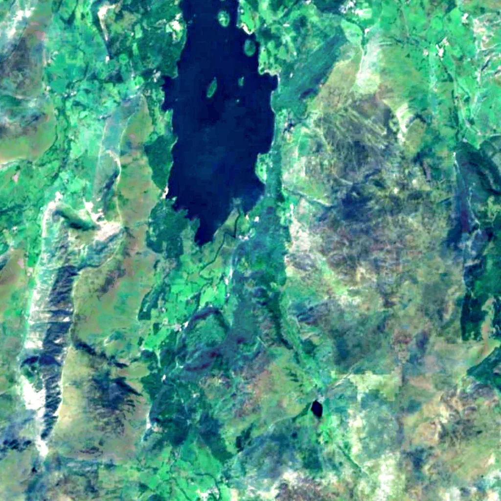 Lodore Falls seen from above (Sentinel-2)
