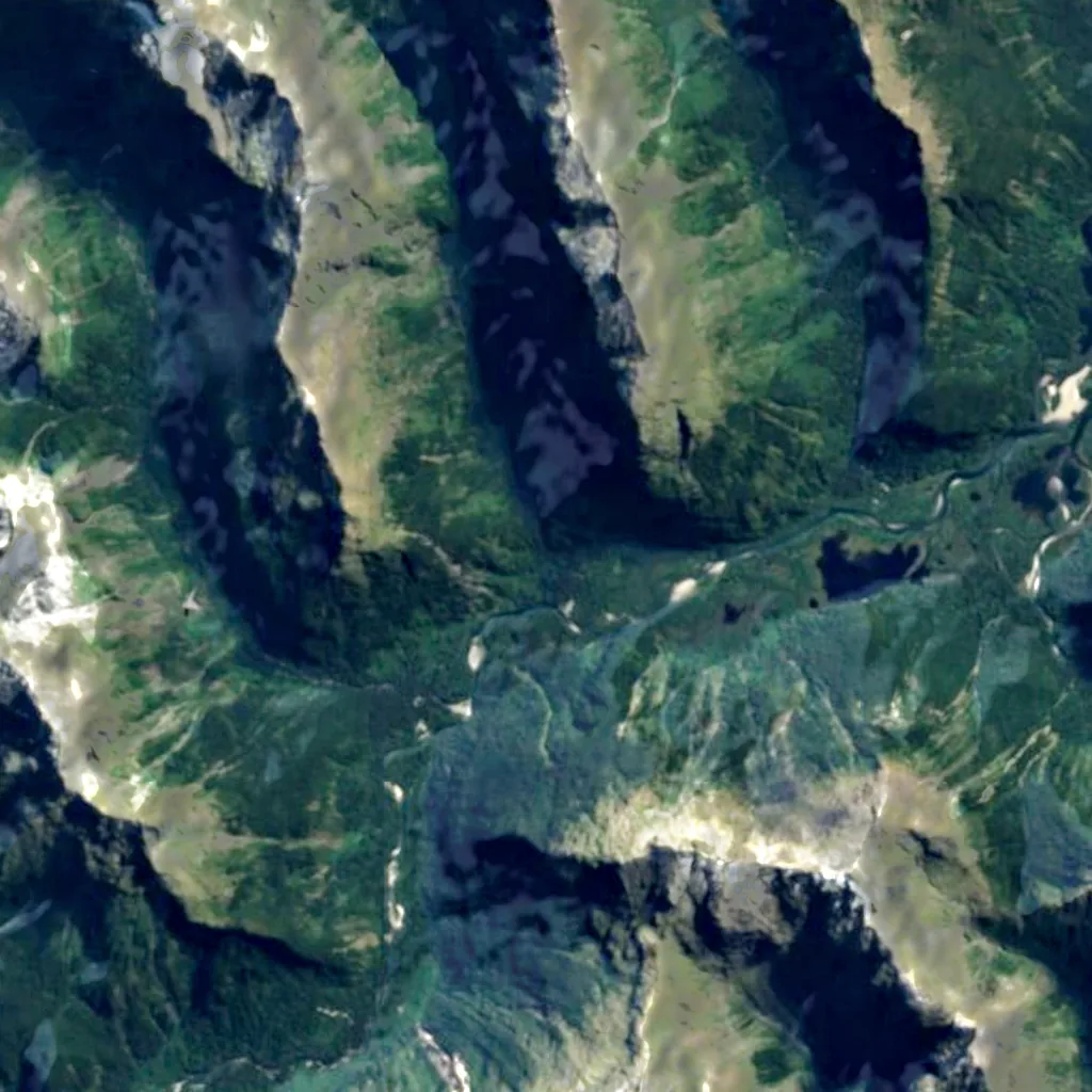 Mackay Falls seen from above (Sentinel-2)