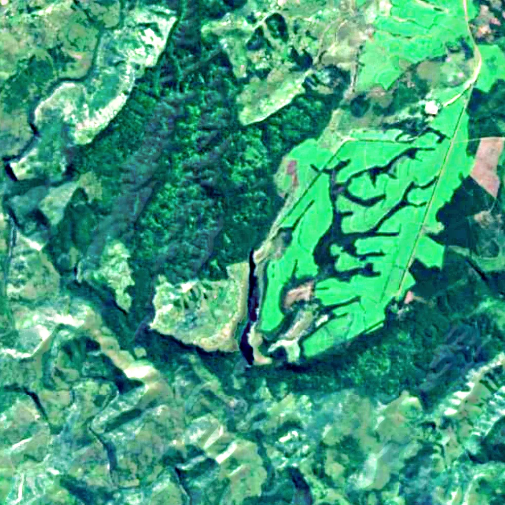 Magwa Falls seen from above (Sentinel-2)