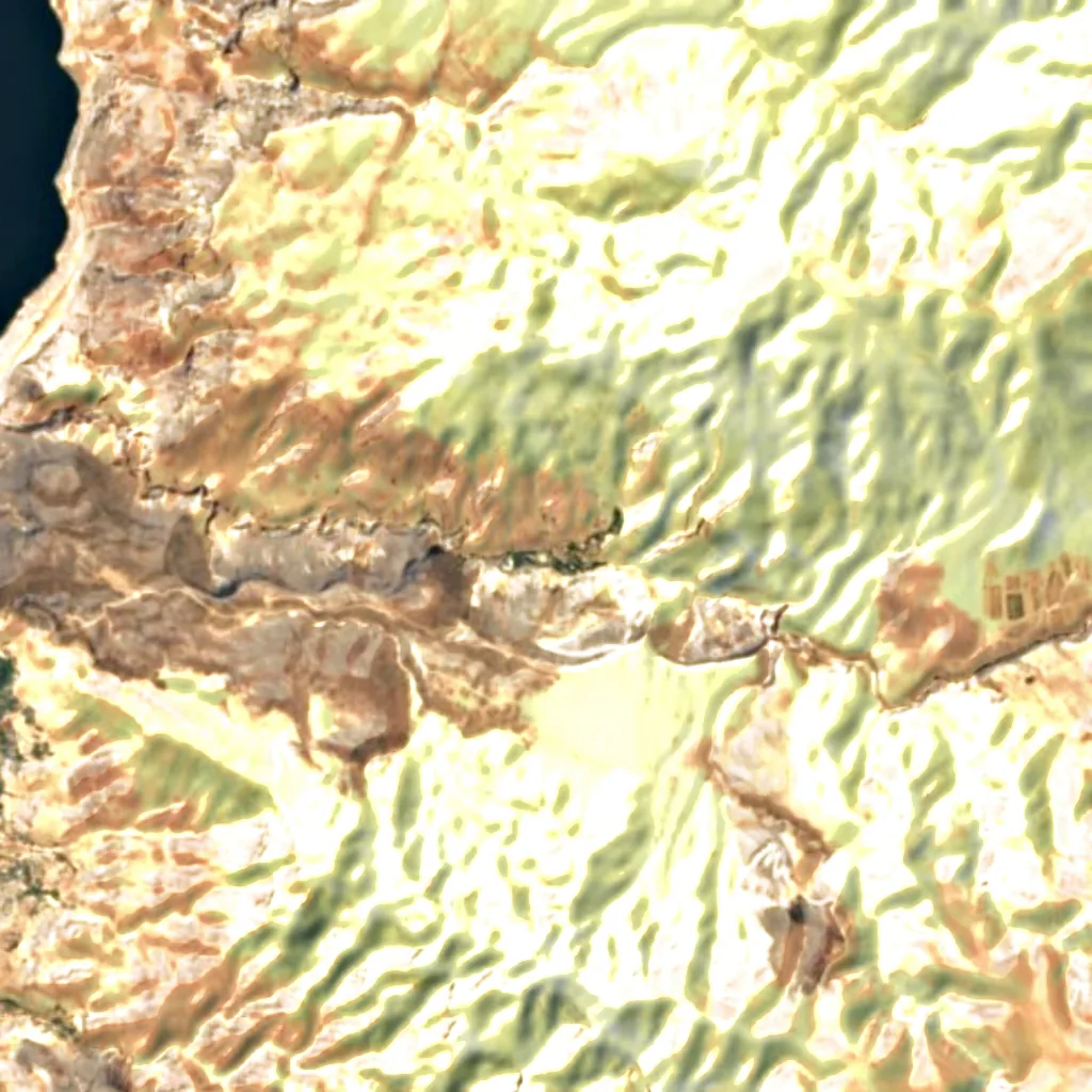 Ma'in Hot Springs seen from above (Sentinel-2)