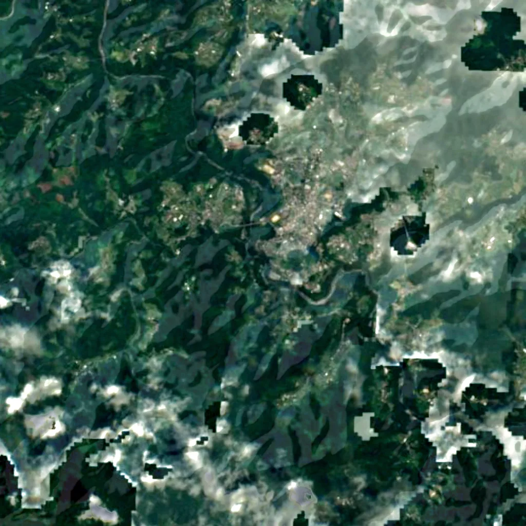 Manai Falls seen from above (Sentinel-2)