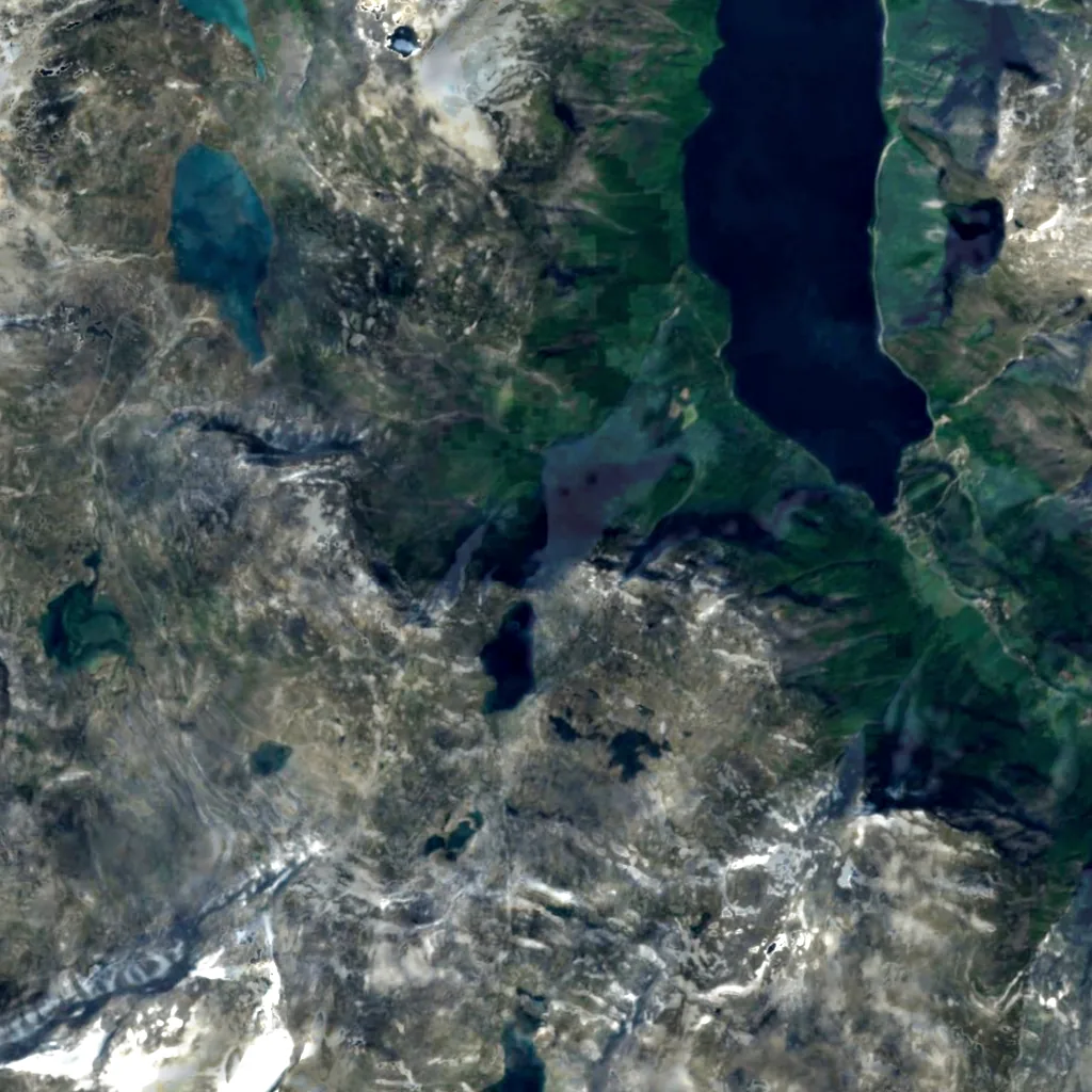 Mardalsfossen seen from above (Sentinel-2)