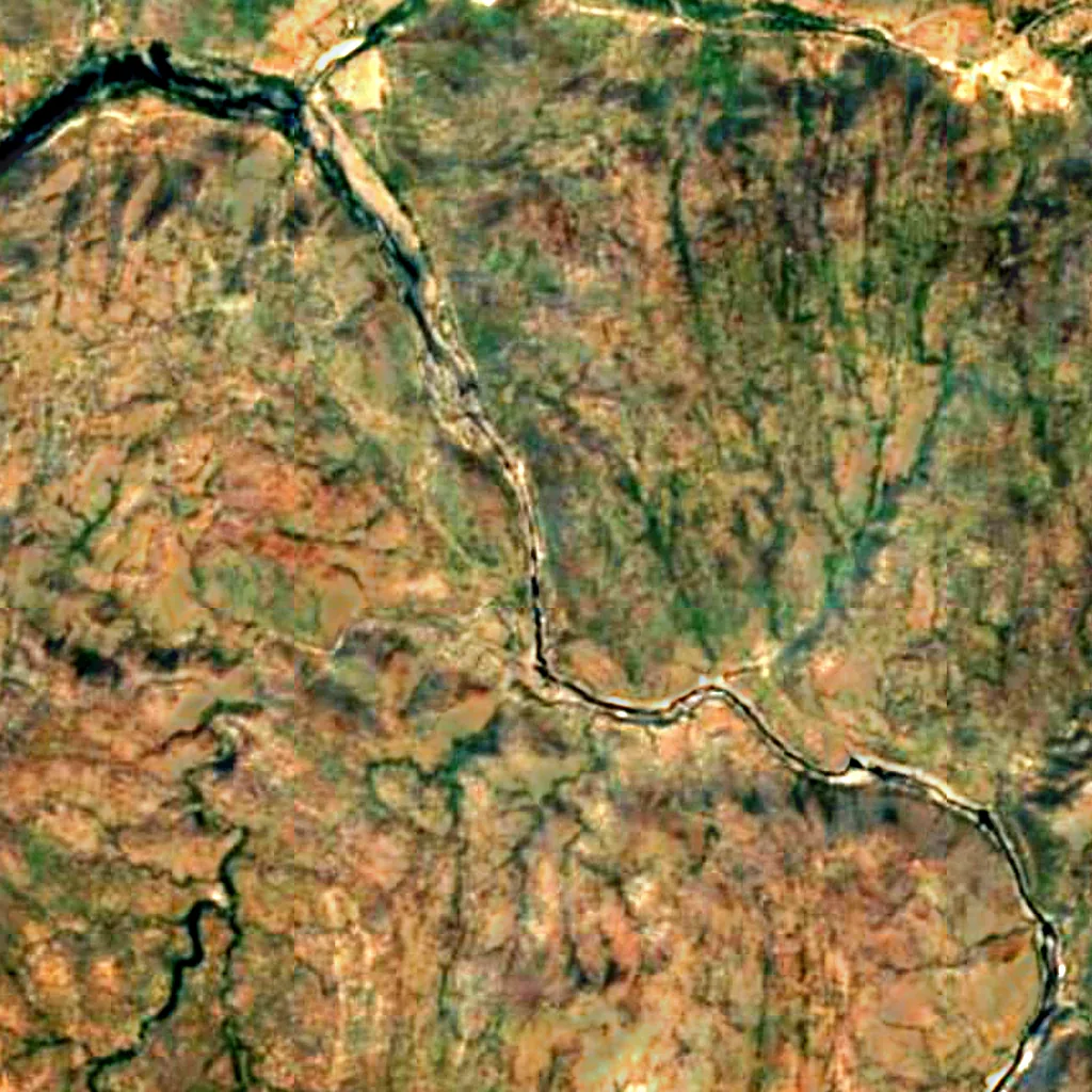 Mekedaatu seen from above (Sentinel-2)