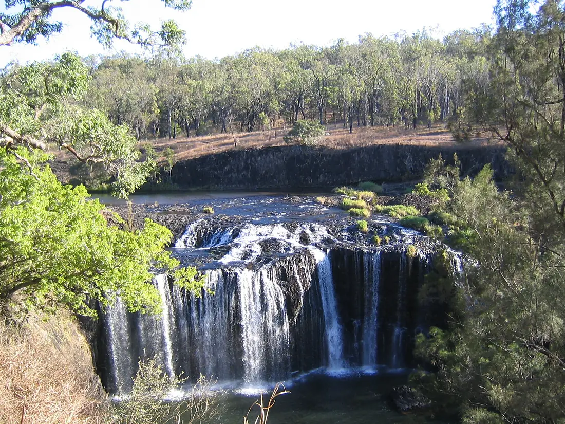 Millstream Falls in Millstream Falls National Park Queensland Australia