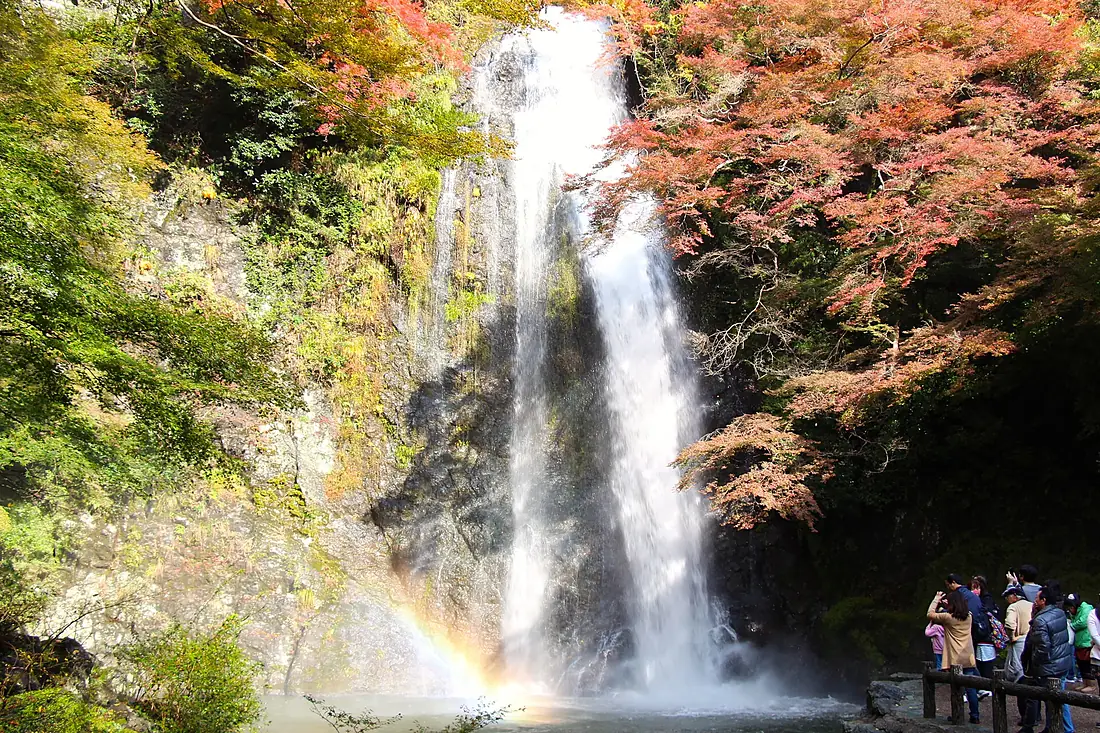 JP-Osaka-Minoo-Minootaki -With-Rainbow